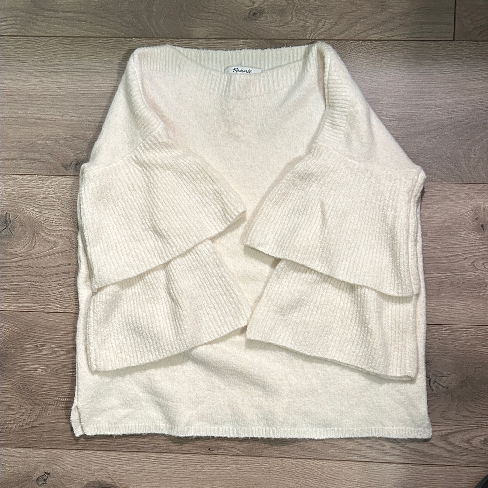 Madewell Soft White Knit Sweater - Picture 3 of 4